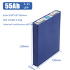 ANCHI 3.2v 55Ah Lifepo4 Battery Cell for Energy Storega RV Boat Solar