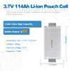 3.7V 114Ah NMC Lithium-ion Pouch Cell High Energy Density Battery for EV ESS AGV Applications