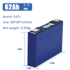 CATL Lithium Ion NMC CATL 3.7V 62Ah Li-ion Rechargeable Prismatic Battery Cell for 12v 48v Solar Systems