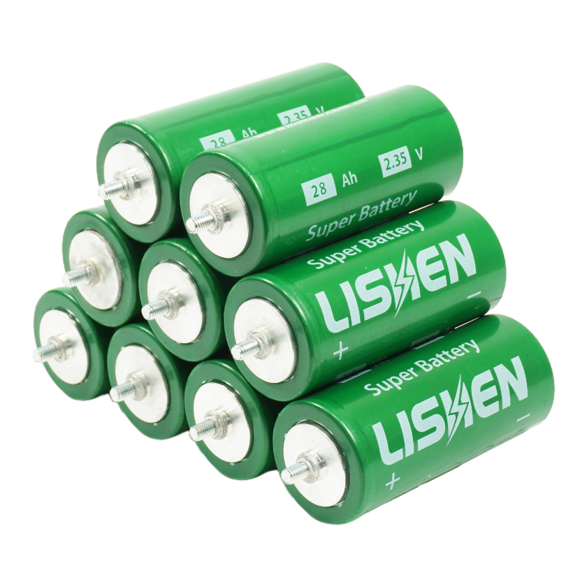 Lishen 2.4V 28Ah 65175 Cylindrical Lithium Titanate Battery Cell 