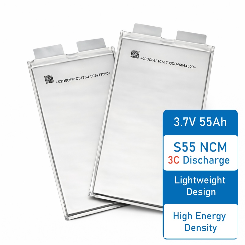 Farasis S55 Semi-Solid NCM Lithium-ion Pouch Cell 3.7V 55Ah High Energy Density Battery