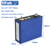 CATL 3.2V 117Ah Lifepo4 Battery Cell
