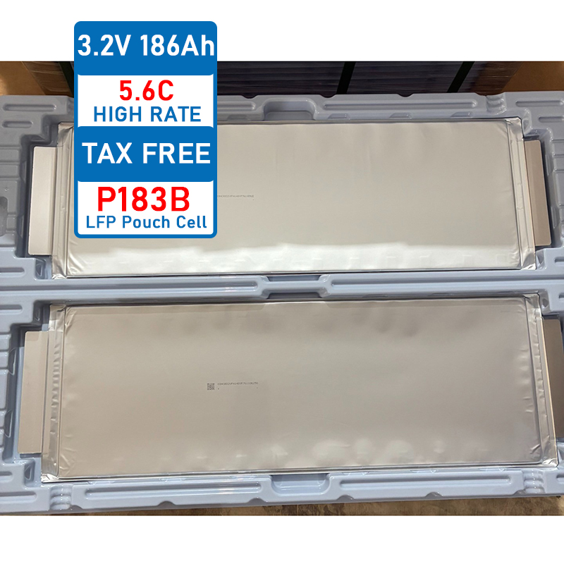 Farasis P183B 5.6C High Discharger Rate 3.2V 188Ah 186Ah Pouch Cell Lifepo4 Battery