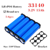EV Grade A 40135 33140 3.2V 20Ah 15Ah Rechargeable Cylindrical Lithium Lifepo4 Battery Cell