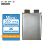 MISEN Semi-Solid Lithium Battery Pouch Cell 66Ah 67Ah High Energy Density Cell