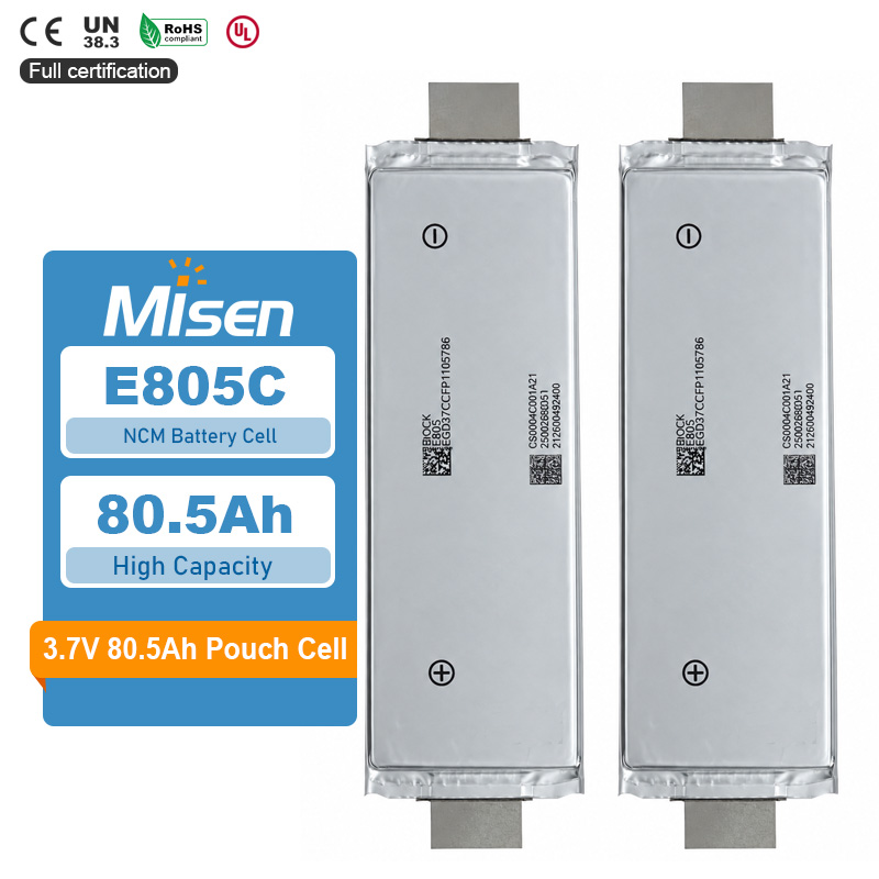 SK E805C 3.64V 80.5Ah 3.7v NMC Rechargeable Lithium-ion Pouch Battery Cell