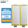 Misen 3.2V 75Ah 240Wh Rechargeable LiFePO4 Pouch Battery Cell