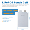 Misen 3.2V 25Ah Rechargeable LiFePO4 Pouch Battery Cell