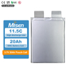 Misen 82136187 3.7V 20Ah+ 11.5C High-Rate NCM Lithium-Ion Pouch Battery Cell