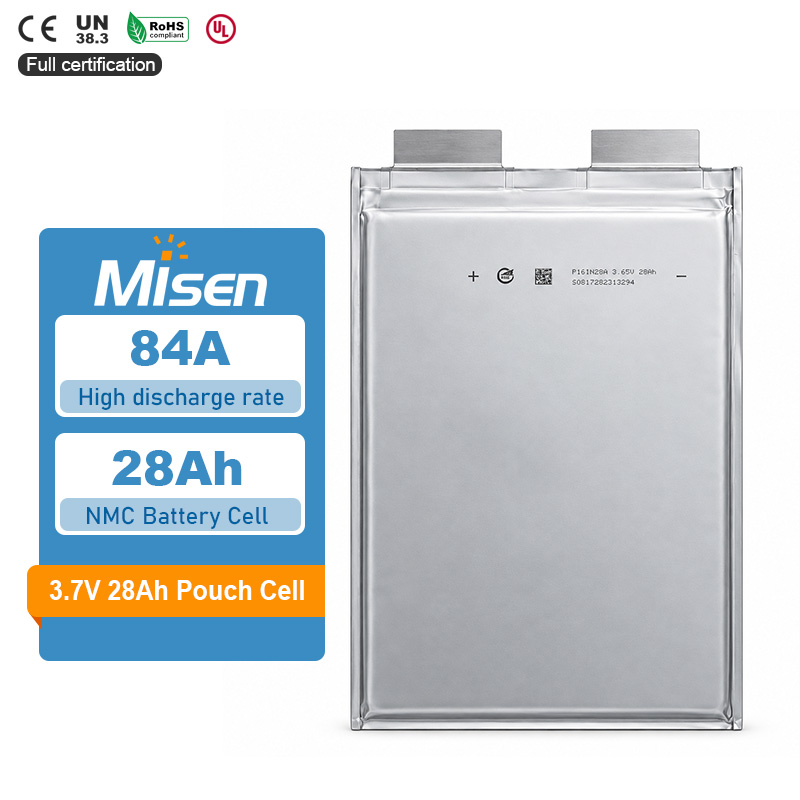 CALB 3.7V 28Ah 84A Continuous Discharge Rechargeable NCM Lithium-Ion Pouch Battery Cell