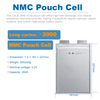 CALB 3.7V 28Ah 84A Continuous Discharge Rechargeable NCM Lithium-Ion Pouch Battery Cell