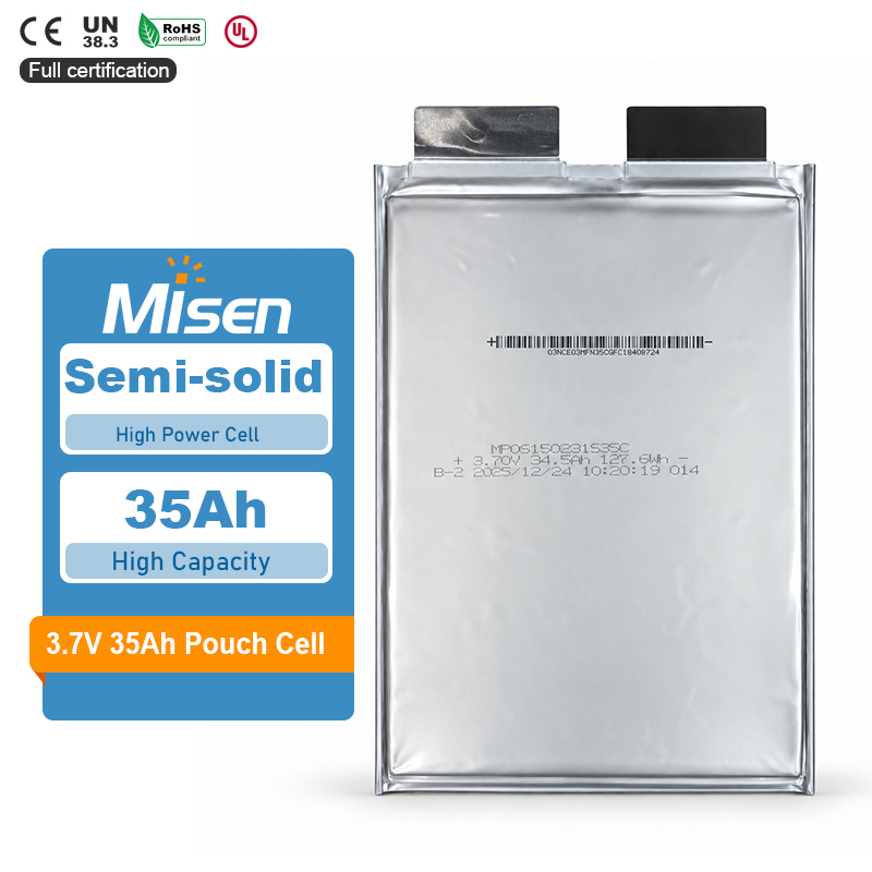 Farasis MP06160231S35C 3.73V 35Ah 100A Continuous 167A Pulse Semi-solid Lithium-Ion Pouch Battery Cell