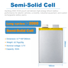 3.7V 45Ah 135A Continuous Discharge Semi-Solid NCM Pouch Battery Cell