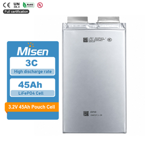 Misen 98156271 3.2V 45Ah LiFePO4 Lithium Iron Phosphate Pouch Battery Cell