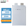 Misen 3.2V 25Ah Rechargeable LiFePO4 Pouch Battery Cell