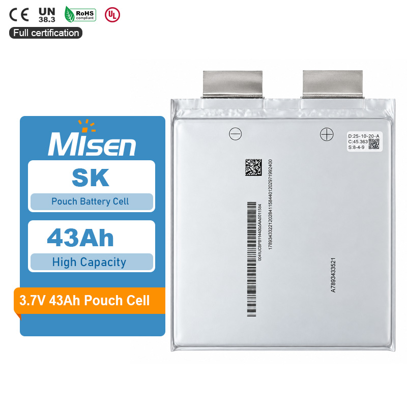 SK 3.7V 43Ah 3C Charge 6C Discharge Lithium-ion Pouch Battery Cell