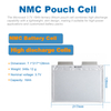 Microvast 3.7V 18Ah 18000mAh High Discharge NMC Lithium Ion Pouch Battery Cell