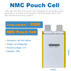 Misen 88105165 3.7V 18Ah+ 10C High-Rate Lithium-Ion Pouch Battery Cell