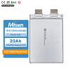 Misen 78133202-020Ah 3.2V 20Ah 20A Continuous Discharge Rechargeable LiFePO4 Pouch Battery Cell