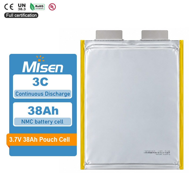 Misen 38Ah 3.7V NCM Lithium-ion Pouch Battery Cell