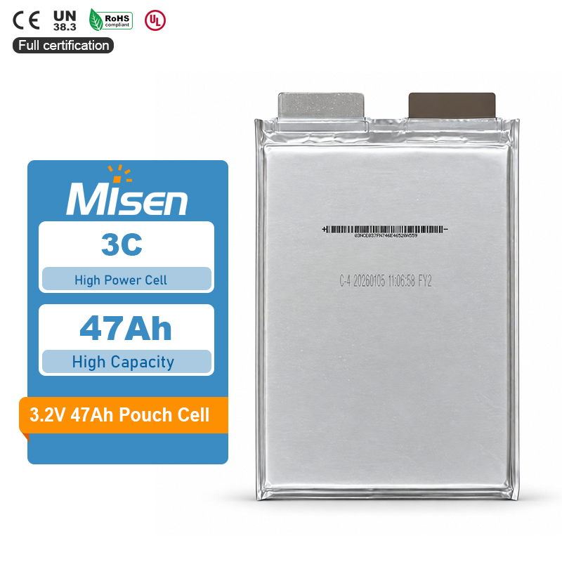 Farasis S47 3.2V 46.5Ah 47Ah 5C Rechargeable LiFePO4 Pouch Battery Cell