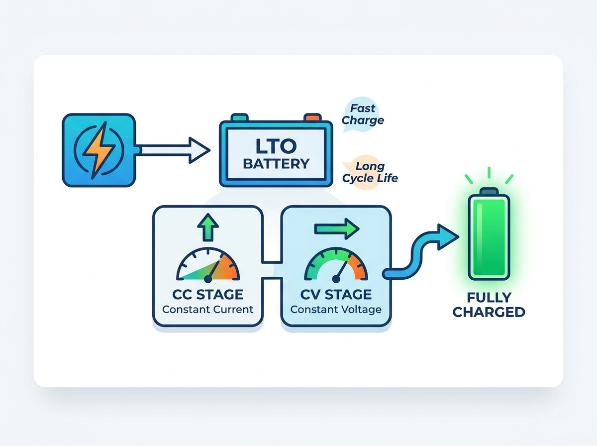 إعداد شحن البطارية LTO