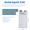 Misen SHP265-30 3.75V 30Ah 5C Hybrid Solid-Liquid Lithium-Ion Pouch Battery Cell